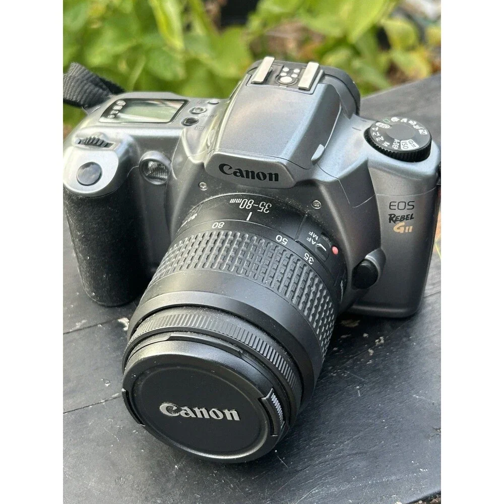 Canon EOS Rebel GII 35mm Film SLR Camera 75-300 Canon EF (Untested)